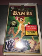 Nuevo Bambi Walt Disney Maestra VHS 55th Aniversario Sellado #9505 Limitado - £32.41 GBP