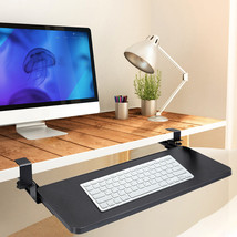 Adjustable Keyboard Mouse Tray 25.59X9.64In Home Office Under Desk Keybo... - £53.48 GBP