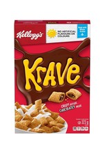 3 boxes of Kellogg's KRAVE chocolate Cereal  box 323g / 11.4 oz Free Shipping - $28.06