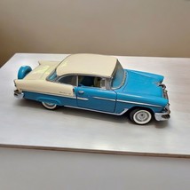 Franklin Mint 1955 Chevrolet Bel Air Hardtop 1:24 Blue Turquoise Cream N... - $45.47