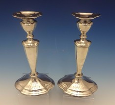 Hepplewhite by Reed and Barton Sterling Silver Candlestick Pair 10&quot; Tall (#0434) - $998.91