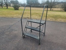3 Step Rolling Metal Warehouse Ladder/Steps - €131,23 EUR