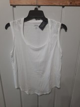 Polo Ralph Lauren Women&#39;s Sleeveless Cotton Tee Top White Size L NWT - £19.83 GBP