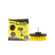 4&quot; Yellow Medium Stiffness Power Spinning Detailing Nylon Scrub Brushes by Drill - £7.43 GBP