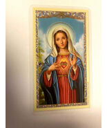 Immaculate Heart of Mary Laminated Prayer Card, New - $3.00