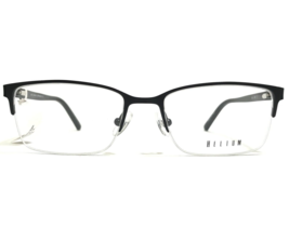 Helium Eyeglasses Frames 4419 SATIN BLACK Rectangular Half Rim 53-18-140 - £51.12 GBP