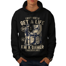 Wellcoda Gamer Lives Joke Mens Hoodie, Antisocial Casual Hooded Sweatshirt - £25.79 GBP+