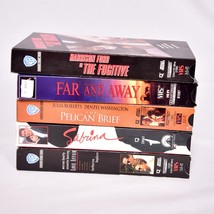 5 VHS Movies The Fugitive, Far &amp; Away, The Pelican Brief, Sabrina, Love Affair - £11.11 GBP