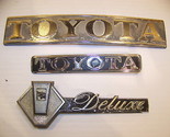TOYOTA DELUXE EMBLEMS OEM MIXED LOT - $40.49