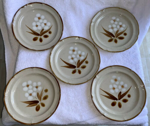 Primary image for Set of 5 The Classics Hearthside Castlewood Stoneware Salad Plates 7.5” Unused