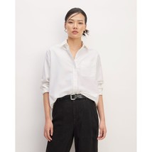 Everlane Womens The Relaxed Oxford Shirt Pocket Organic Cotton White 6 - £34.70 GBP