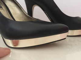VHTF NOS Classic style Nine West Blast high heel mirror platform shoes - £78.16 GBP