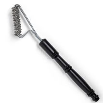 Stainless Steel Grate Valley Bristle-Free Double Helix Grill Cleaning Brush - Gr - £19.35 GBP