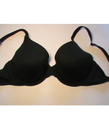 Victoria&#39;s Secret BODY BY VICTORIA bra 34C full coverage uplift black pa... - $53.10 CAD