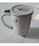 Davids Tea Nordic Mug Berry Red Pine Needles David&#39;s holly berries Infus... - $39.66 CAD