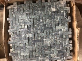Tile 12x12 Blue Green Shower Mosaic Natural Stone Marble 5 Pk USA Seller... - $192.06