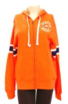 NFL Juniors Collection Denver Broncos Orange Zip Front Hoodie Women&#39;s L ... - $69.99