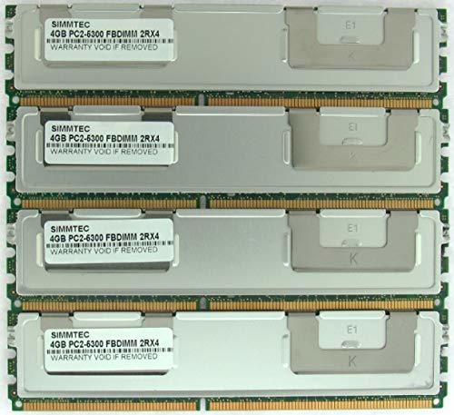 Simmtec 16GB (4X4GB) Memory for Apple MAC PRO DDR2 PC2-5300 667MHz ECC Fully BUF - $58.41