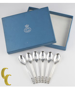 Georg Jensen Six Argent Sterling Acorn Café Cuillères W/Original Boîte 7... - $9,070.30 MXN