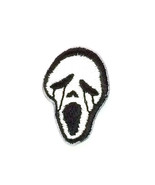 Scream Ghostface Mask Patch Fun World Small 1.3 Inch Iron Embroidered Ap... - $15.67