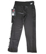 NEW BALANCE ~ SMALL (7/8) Legging ~ Black w/Foil Logo ~ Pocket ~ Poly/Sp... - $42.10 CAD