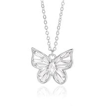 Butterfly necklace,butterfly,crystal,crystal butterfly,crystal necklace,butterfl - £19.92 GBP