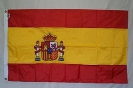 AES 5x8 Embroidered Sewn Spain Solarmax Nylon Flag 5&#39;x8&#39; Banner Grommets - £64.05 GBP