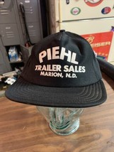 trucker hat baseball cap Vintage Snapback Mesh Piehl Trailer Sales Marion SD - £31.96 GBP