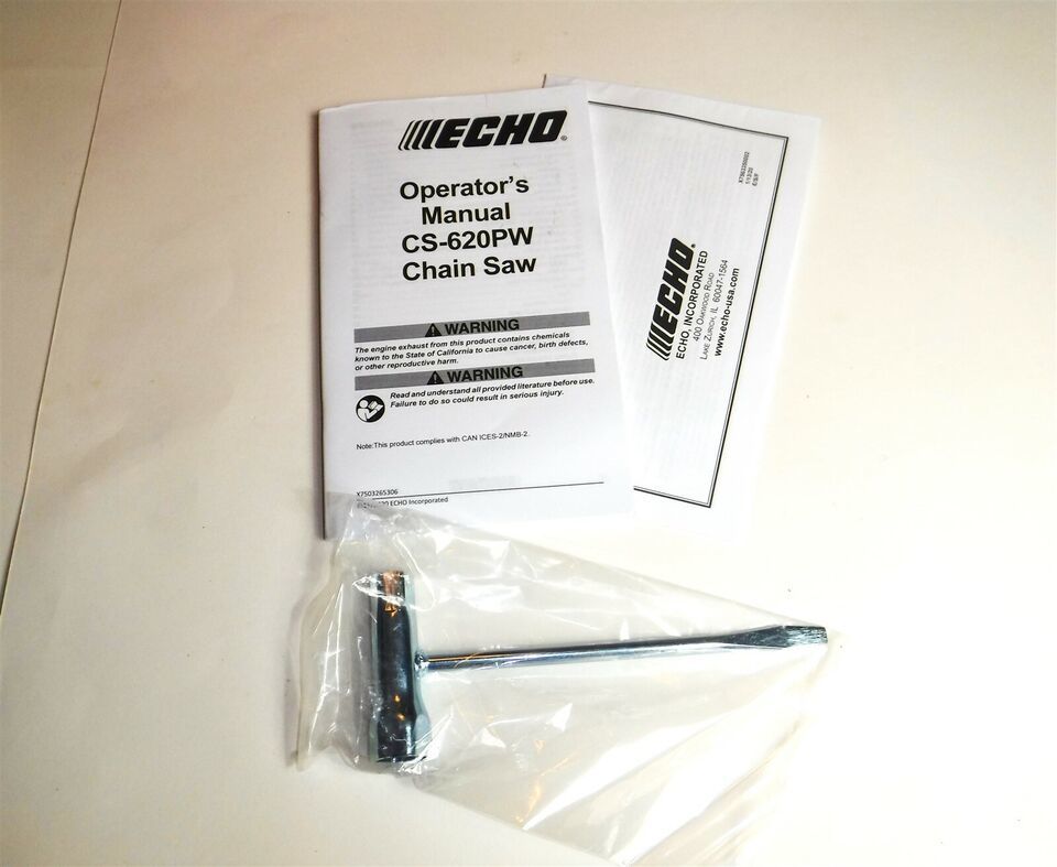 ECHO Chainsaw CS-620PW Manual and Bar Tool - OEM - $9.95