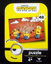 Minions Rise of Gru mini puzzle in collector tin 48 pcs New Sealed - $4.00