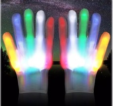 Led Light up Gloves Rainbow Easter Gifts for Kids and Adults Rave Light ... - $181.99 MXN