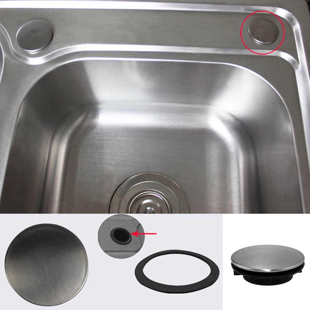 House Home 1Pc Faucet Hole Cover Stainless Steel Tap Hole Cover Kitchen Kitchen  - £19.98 GBP