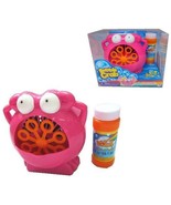 PINK CRAB BUBBLE BLOWER MACHINE blow 8 wand battery operated w bubbles B... - $12.30