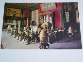 China Postcard Hall Of Benevolence And Longevity Inside View Vintage New... - $9.99
