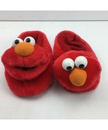 Sox Tab Elmo Slippers Socks Soft Shoes Sesame Street Red Kids L 9-10 - £19.95 GBP