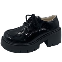 Women Leather Shoes Lolita Platform Shoe Black Sequins 41 - £23.71 GBP