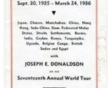 Dollar Steamship Around the World via Central Africa Brochure 1935 Donal... - $49.45