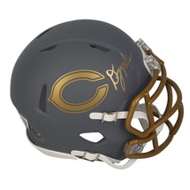 D.J. Moore Autographed Chicago Bears Slate Mini Speed Helmet Beckett - £109.42 GBP