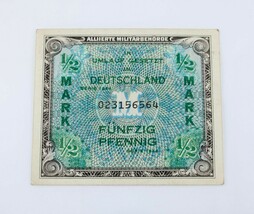 1944 Germania Allied Occupation 1/2 Segno Currency (XF - $55.08