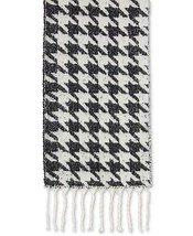 DKNY Womens Oversized Houndstooth Scarf Size One Size Color Black - £13.70 GBP