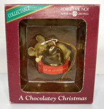 VintageForget Me Not A Chocolatey Christmas American Greetings Ornament SKU U122 - £10.29 GBP