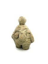 Goddess Statue Handmade Ceramic Sculpture Contemporary Art Textured Fema... - $591.87