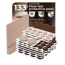 Serenelife Felt Furniture Pads - 133 Piece Set for Wood Floor Protection... - $3.60