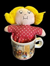 Vintage 1994 Campbell's Kids Soup Mug Coffee Cup Little Girl Cloth Doll In A Cup - $11.30
