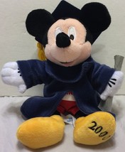 NWT Disneyland Resort Grad Night 2000 8&quot; Mini Bean Bag Plush Y2K High Sc... - £22.72 GBP