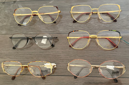 Authentic Vintage Eyeglasses Lot Lunettes Ladies Specs Metal Mix Collection - £124.25 GBP