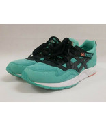 Asics Gel Lyte V Women 10.5 Nubuck Turquoise Green Black Fashion Shoes H607N - $89.90