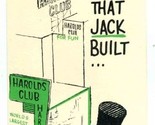 Harold&#39;s Club Casino Greeting Card Reno Nevada 1959 House That Jack Built - £16.90 GBP