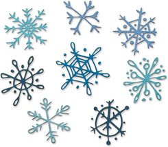 Sizzix Thinlits Dies By Tim Holtz 8 Per Pkg Scribbly Snowflakes - $908.44 MXN