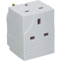 13A 3 way Triple Multi Wall Mains Adaptor Versatile 3-Way UK Socket Plug... - $2.79+